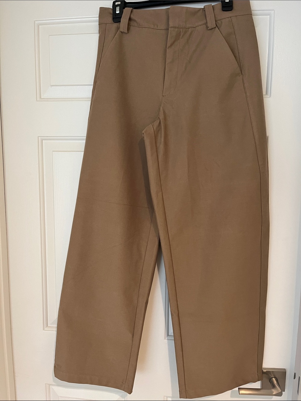 Zara Wide-Leg Trousers in Camel